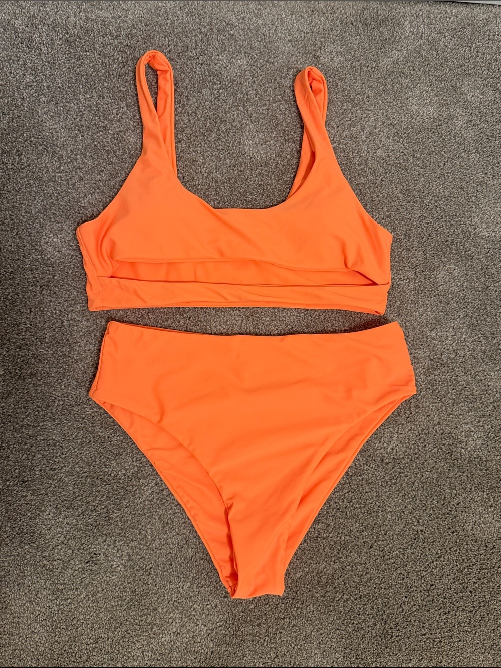 Bright Orange Two-Piece Bikini